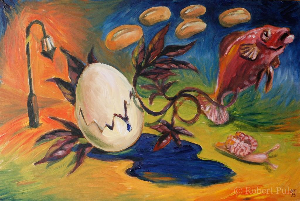 Verbindung Malerei Acryl surreal