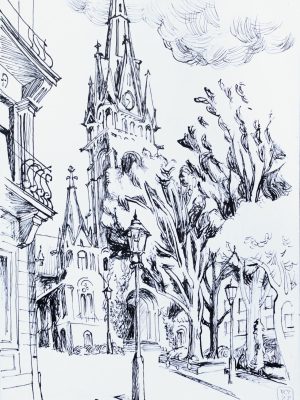 Dresden Neustadt Luther-PLatz Martin-Luther-Kirche